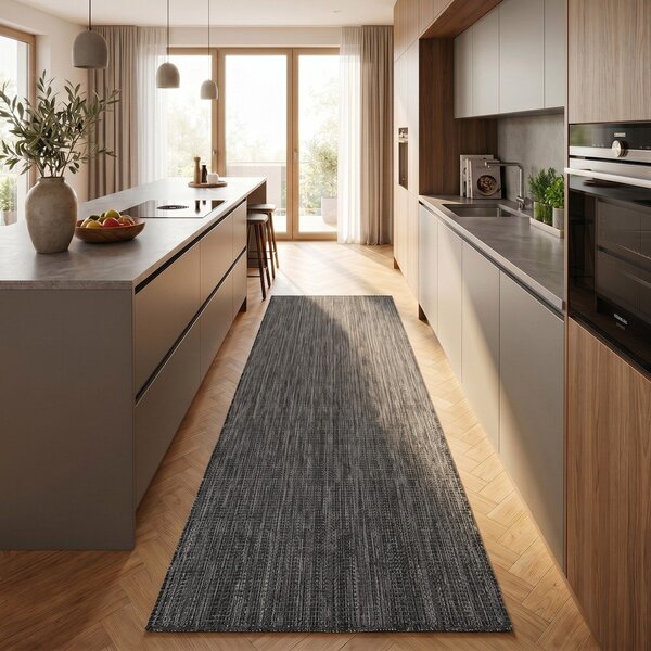 Czarny chodnik odpowiedni na zewnątrz 80x250 cm Mira 1450 – Ayyildiz Carpets