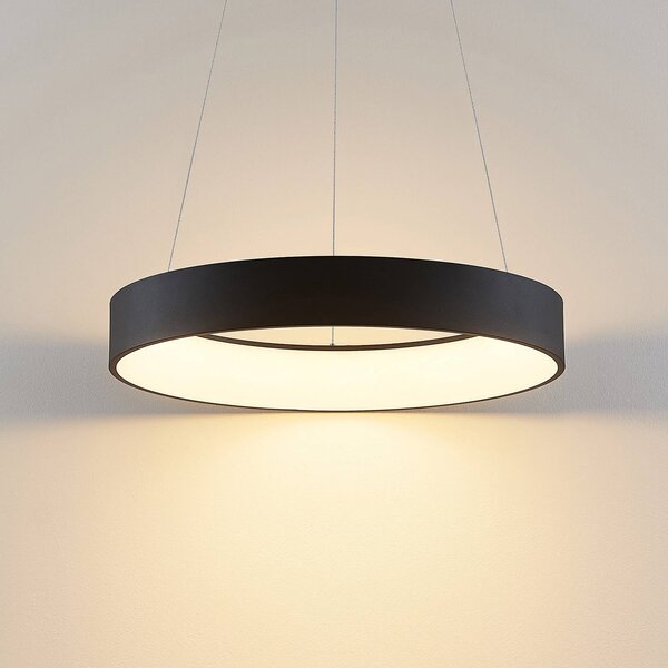 Lampa wisząca Aleksi Arcchio, możliwość ściemniania, czarny, kuchnia, metal, nowoczesny