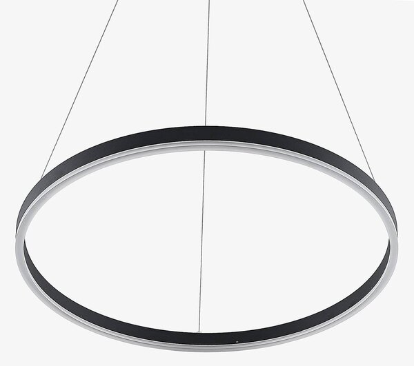 Lampa wisząca Albiona Arcchio, możliwość ściemniania, czarny, kuchnia, metal, nowoczesny
