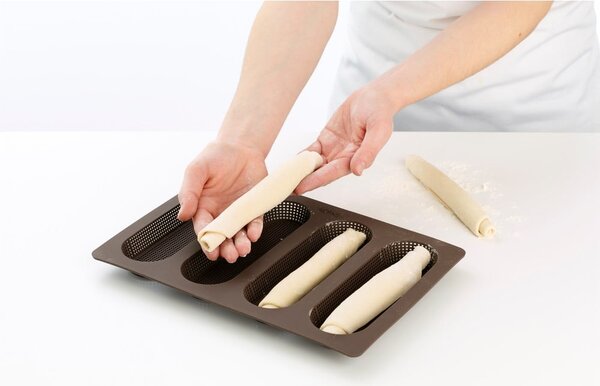 Silikonowe formy do pieczenia bagietek/chleba zestaw 3 szt. Essential – Lékué