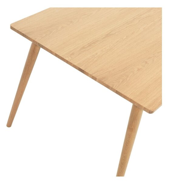 Rozkładany stół z blatem w dekorze dębu w naturalnym kolorze 150x90 cm Barrali – Unique Furniture