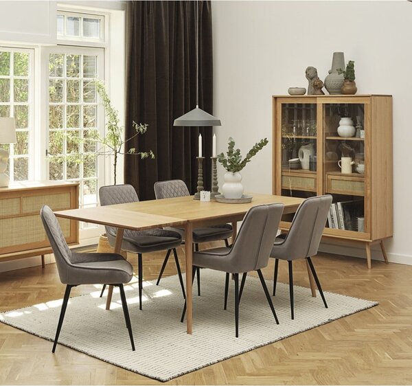 Rozkładany stół z blatem w dekorze dębu w naturalnym kolorze 150x90 cm Barrali – Unique Furniture