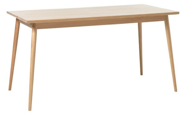Rozkładany stół z blatem w dekorze dębu w naturalnym kolorze 150x90 cm Barrali – Unique Furniture