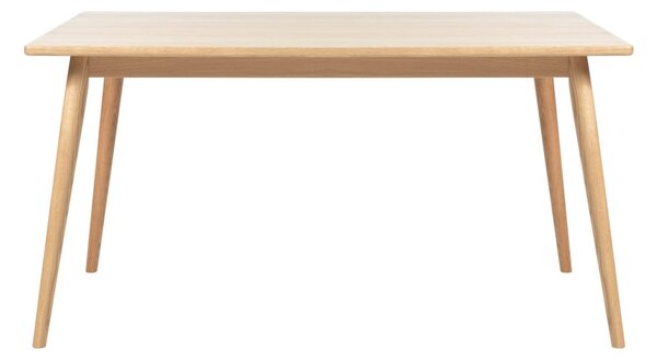 Rozkładany stół z blatem w dekorze dębu w naturalnym kolorze 150x90 cm Barrali – Unique Furniture