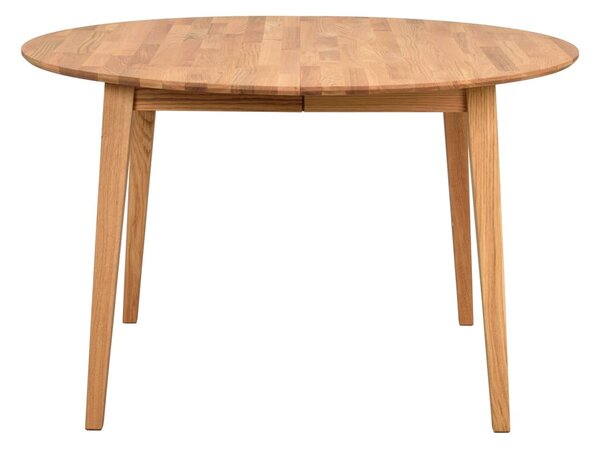 Okrągły rozkładany stół z litego drewna dębowego ø 120 cm Filippa – Rowico