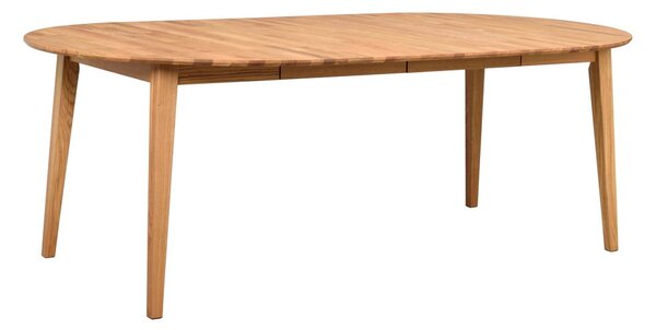 Okrągły rozkładany stół z litego drewna dębowego ø 120 cm Filippa – Rowico
