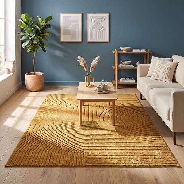 Dywan w kolorze ochry 120x170 cm Whirl – ESTE