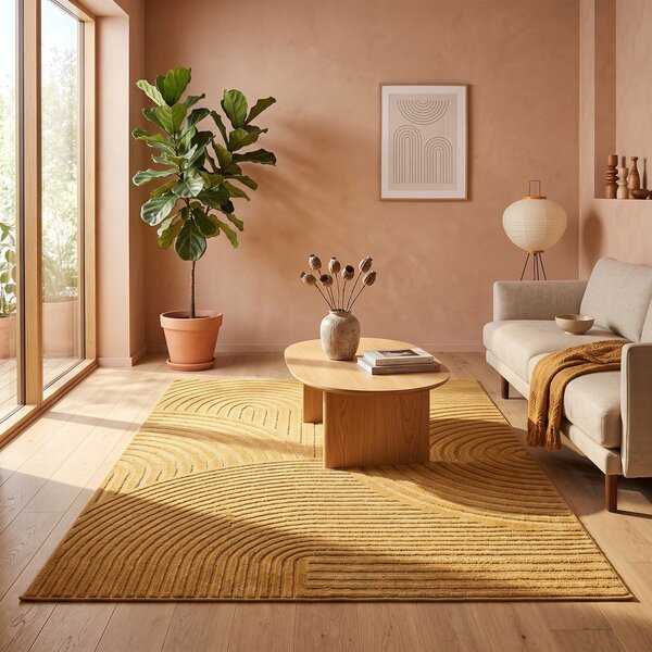 Dywan w kolorze ochry 120x170 cm Whirl – ESTE