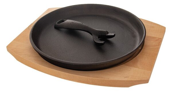 Żeliwna patelnia do grillowania z odpinaną rączką ø 22 cm LITINA – Orion
