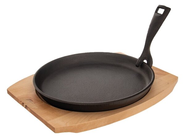 Żeliwna patelnia do grillowania z odpinaną rączką ø 22 cm LITINA – Orion