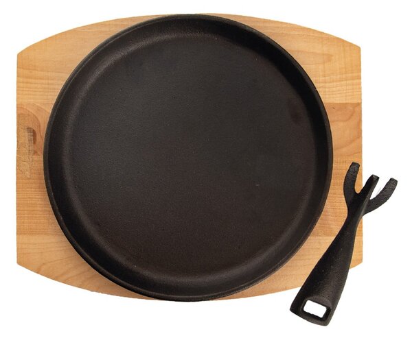 Żeliwna patelnia do grillowania z odpinaną rączką ø 22 cm LITINA – Orion