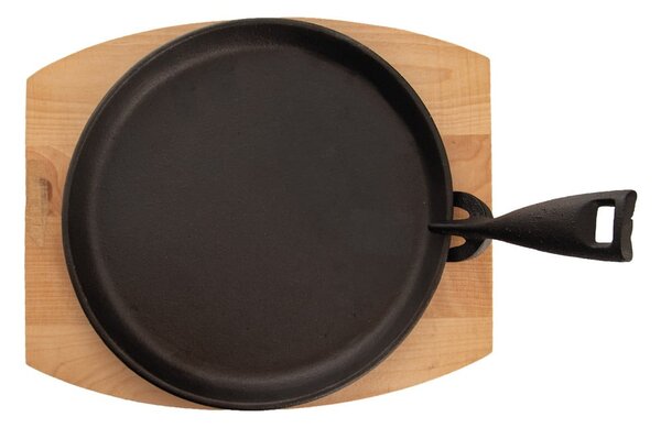 Żeliwna patelnia do grillowania z odpinaną rączką ø 22 cm LITINA – Orion