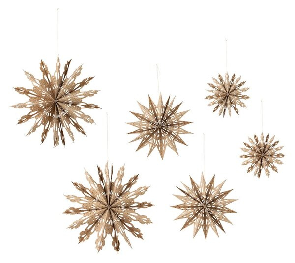 Papierowe ozdoby świąteczne zestaw 6 szt. ø 30 cm Star – Bloomingville