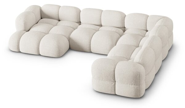 Beżowy narożnik (prawostronny/w kształcie litery U) Loretto – Cosmopolitan Design