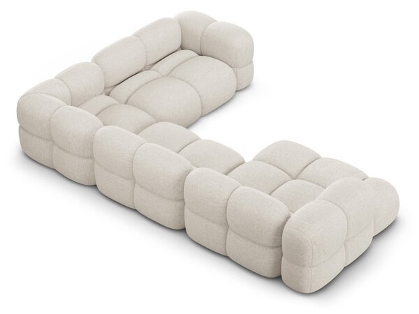 Beżowy narożnik (prawostronny/w kształcie litery U) Loretto – Cosmopolitan Design