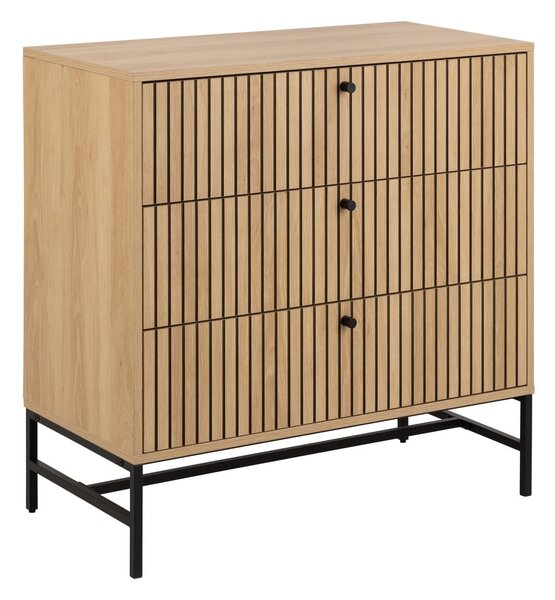 Komoda w dekorze dębu w naturalnym kolorze 81x80x40 cm Albany – Actona