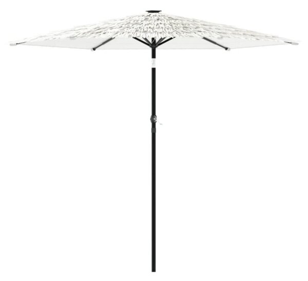 Parasol ogrodowy na stalowym słupku, biały, 223x223x213 cm