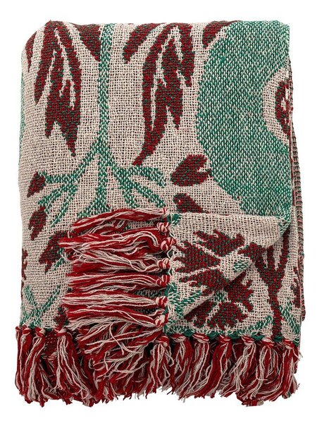 Koc z bawełny z recyklingu 130x160 cm Jangal – Bloomingville