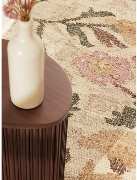 Kremowy chodnik z juty tkany ręcznie 80x200 cm Roya Violette – Elle Decoration