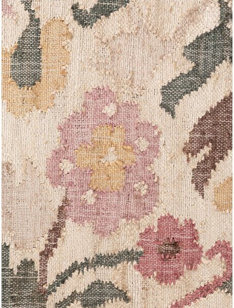 Kremowy chodnik z juty tkany ręcznie 80x200 cm Roya Violette – Elle Decoration
