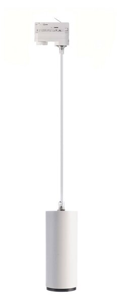 Deko-Light Lampa wisząca LED Lucea 3-fazowa 10 W biała Lucea, możliwość ściemniania, biały / opal, przedpokój, aluminium, nowoczesny