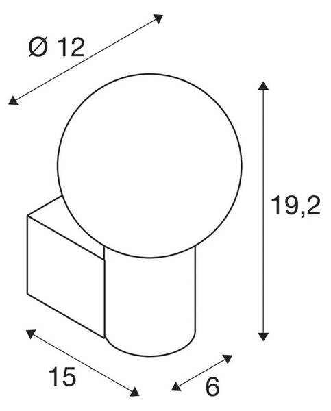 SLV Kinkiet Varyt, możliwość ściemniania, mosiężny / złoty, łazienka, aluminium, nowoczesny