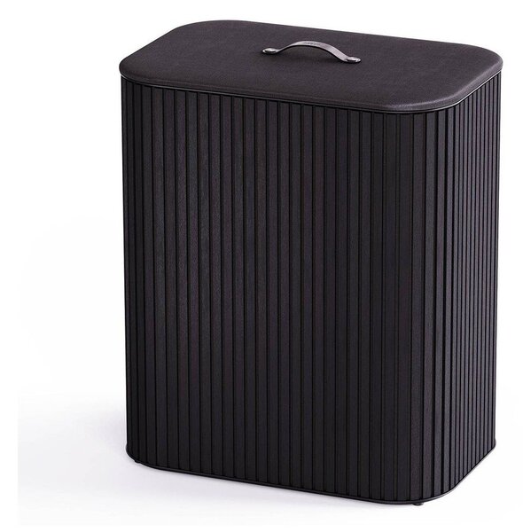 Czarny bambusowy kosz na pranie 3x30 l Tota Trio Luxe – Joseph Joseph
