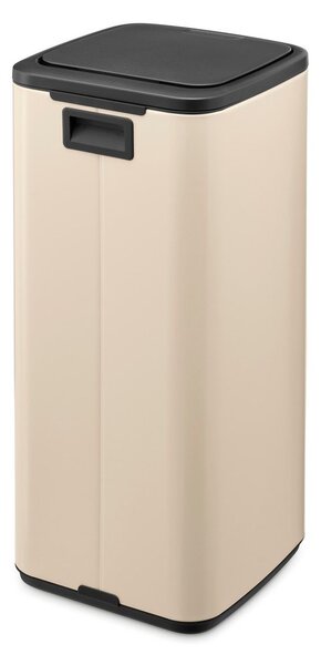 Beżowy stalowy kosz na śmieci otwierany na dotyk 30 l Bo Touch – Brabantia