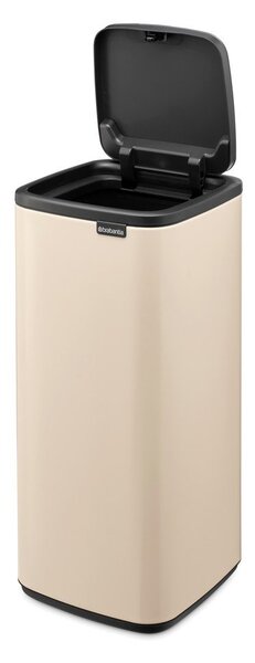 Beżowy stalowy kosz na śmieci otwierany na dotyk 30 l Bo Touch – Brabantia