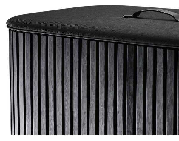 Czarny bambusowy kosz na pranie 3x30 l Tota Trio Luxe – Joseph Joseph