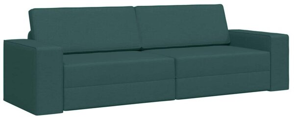Sofa bed ciemna zieleÅ 245 x 78 x 77 cm tkanina