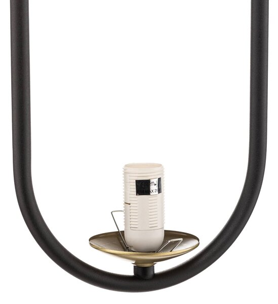Lampa wisząca szklana Samba Jupiter, możliwość ściemniania, czarny, salon / jadalnia, szkło, nowoczesny