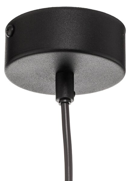 Lampa wisząca szklana Samba Jupiter, możliwość ściemniania, czarny, salon / jadalnia, szkło, nowoczesny