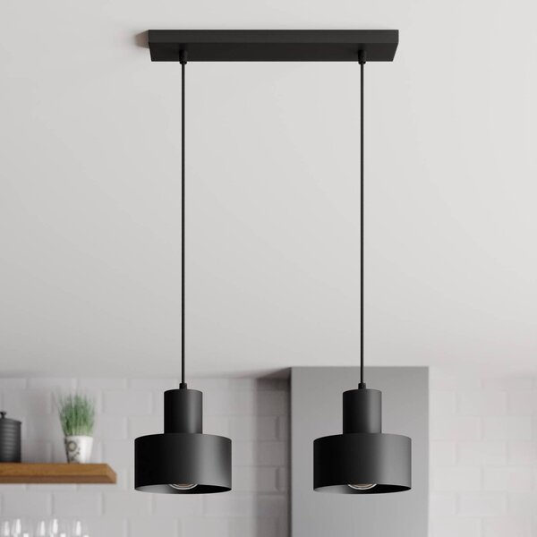Lampa wisząca Rif SIGMA, możliwość ściemniania, czarny, salon / jadalnia, metal, nowoczesny