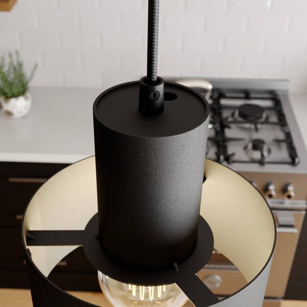 Lampa wisząca Rif SIGMA, możliwość ściemniania, czarny, salon / jadalnia, metal, nowoczesny