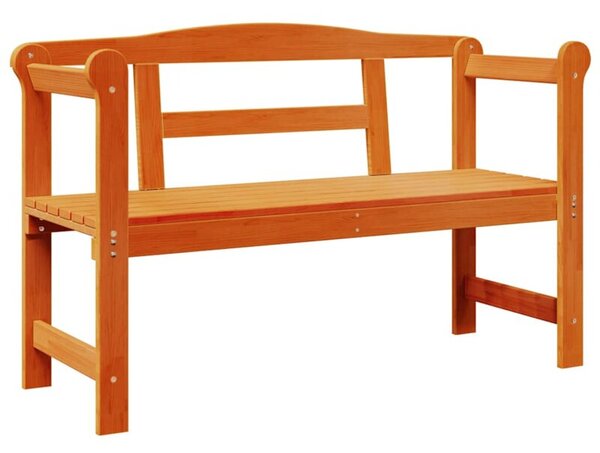 Ławka ogrodowa brązowy 119 x 44 x 76 cm lite drewno sosnowe
