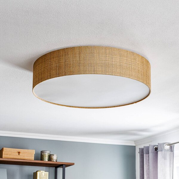 Lampa sufitowa Turda Nowodvorski Lighting, możliwość ściemniania, mosiężny / złoty, salon / jadalnia, tkanina / materiał / jedwab, nowoczesny