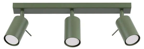 Zielona potrójna lampa sufitowa w loftowym stylu - M064 B6-L80