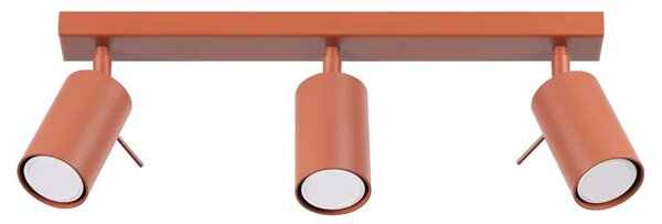 Trzpunktowa czerwona lampa w loftowym stylu - 9X M064 P3-Z80
