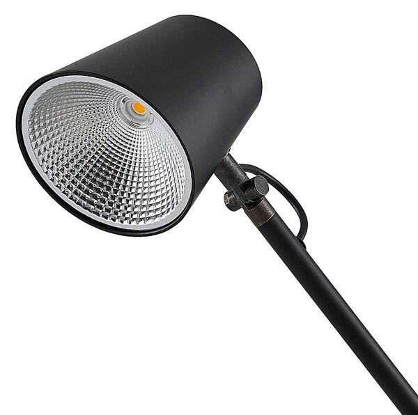 Lampa biurkowa LED Tarris Lucande, możliwość ściemniania, czarny, biuro, metal, nowoczesny