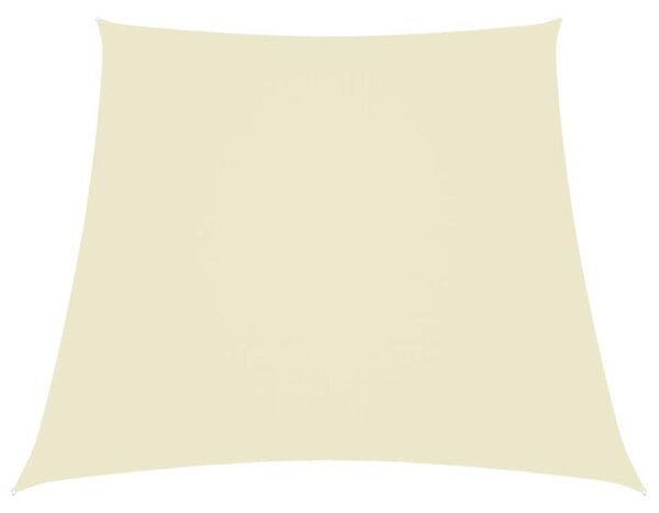 Żagiel ogrodowy, tkanina oxford, trapezowy, 2/4x3 m, kremowy