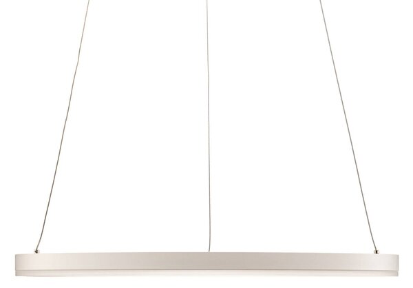 Lampa wisząca Albiona Arcchio, możliwość ściemniania, biały / opal, kuchnia, metal, nowoczesny