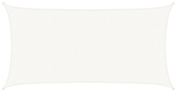 Żagiel przeciwsłoneczny, 160 g/m², biały, 2,5x5 m, hdpe