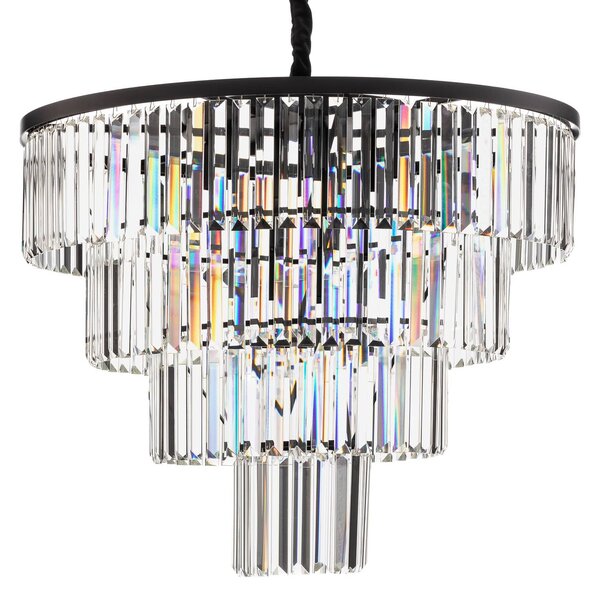 Lampa wisząca kryształowa Cristal Nowodvorski Lighting, możliwość ściemniania, przezroczysty / transparentny, salon / jadalnia, szkło