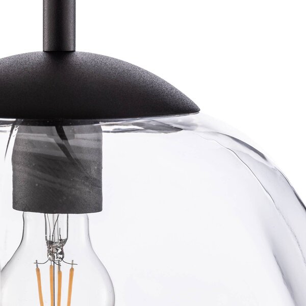Lampa wisząca szklana Sol TK Lighting, możliwość ściemniania, przezroczysty / transparentny, salon / jadalnia, szkło, nowoczesny
