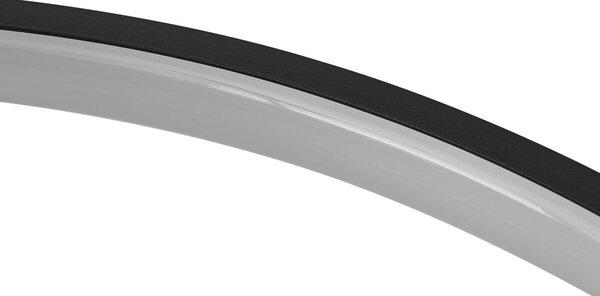 Lampa sufitowa LED Riley Lindby, możliwość ściemniania, czarny, salon / jadalnia, aluminium, nowoczesny