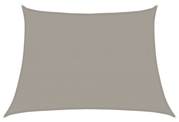 Żagiel przeciwsłoneczny, 160 g/m², trapez, jasnoszary, 4/5x3 m