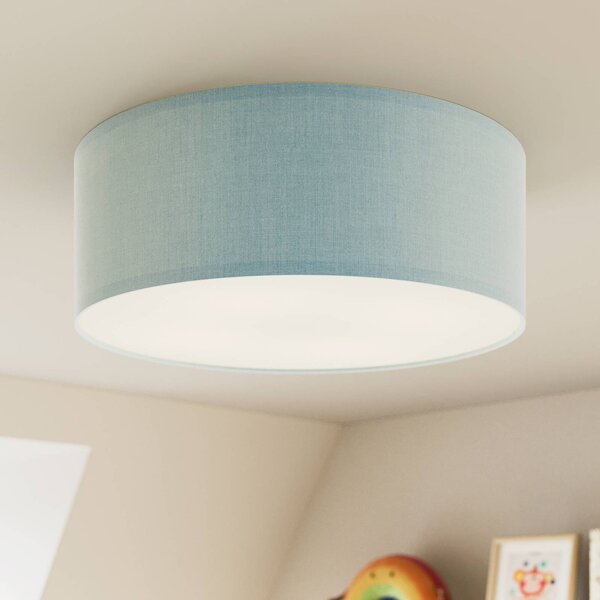 Lampa sufitowa Rondo Kids TK Lighting, możliwość ściemniania, niebieski, pokój dziecięcy, tkanina / materiał / jedwab, nowoczesny
