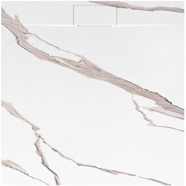 Brodzik prysznicowy Bazalt CARRARA WHITE 90x90