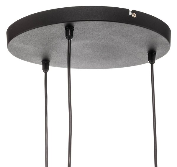 Lampa wisząca Cumera HELAM, możliwość ściemniania, czarny, salon / jadalnia, metal, nowoczesny